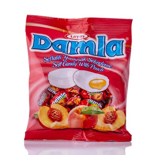 Damla Soft Candy with Peach Filling 90g