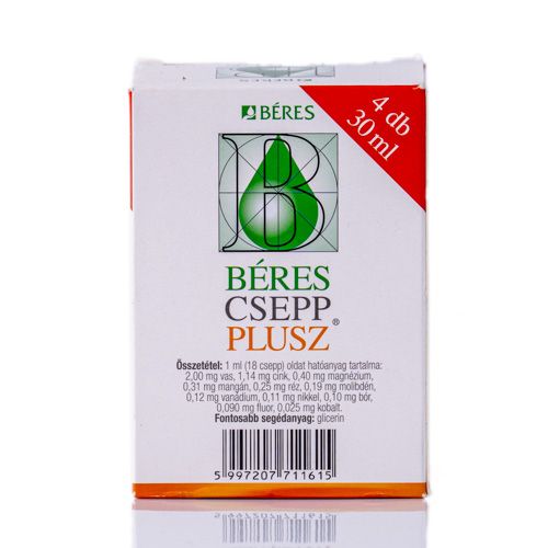 Béres Csepp Plusz Oral Solution Drops 4 x 30ml
