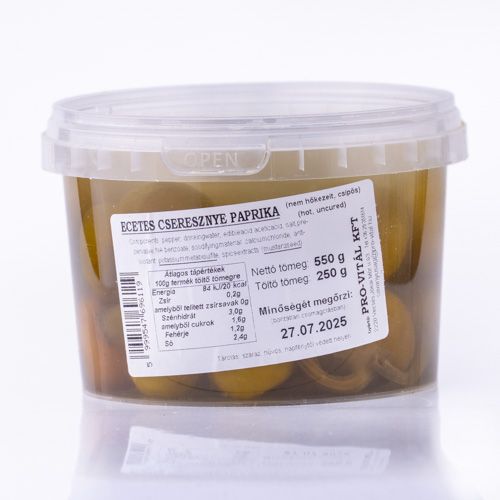 Pickled Cherry Peppers in Bucket 550g/250g