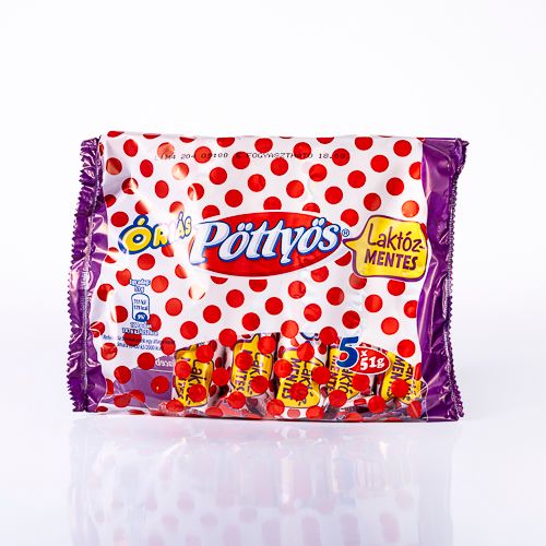 Pöttyös Lactose-Free Natural Túró Rudi Curd Snack Bars 6x51g