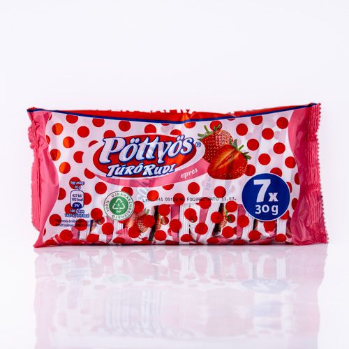 Pöttyös Strawberry Cottage Cheese Bars 7x30g