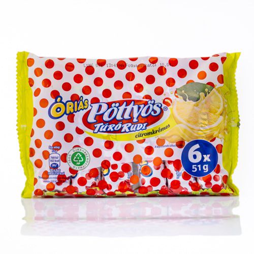 Pöttyös Giant Túró Rudi Lemon Cream 6x51g