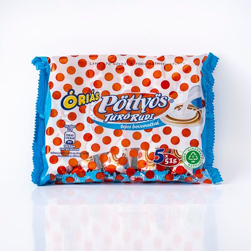 Pöttyös Óriás Túró Rudi Milk Chocolate Coated Curd Snack Bars 6x51g
