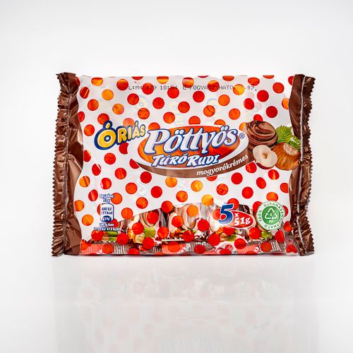 Pöttyös Óriás Túró Rudi Hazelnut Cream Dark Chocolate 6x51g